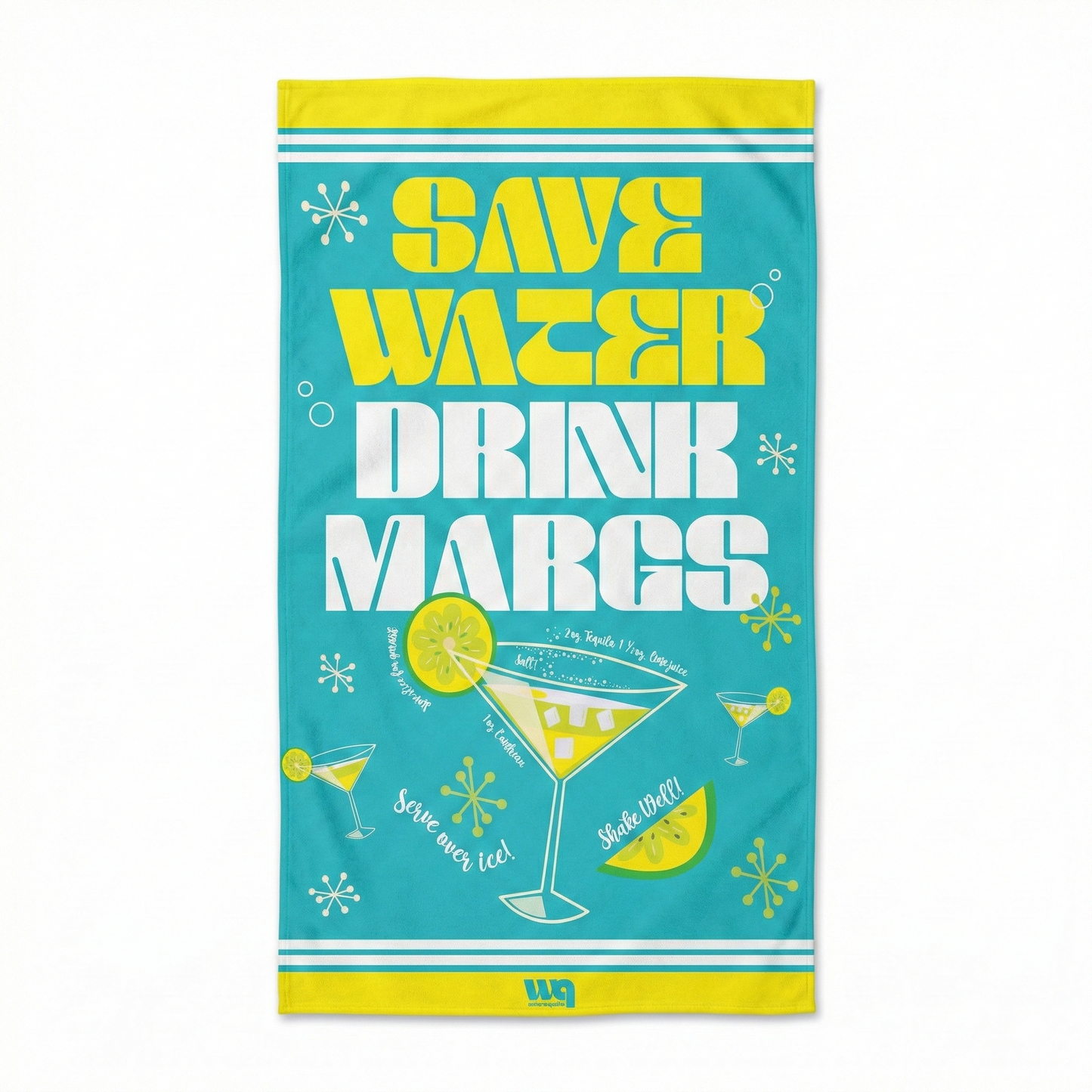 Toalla Microsuede Save Water, Drink Margs