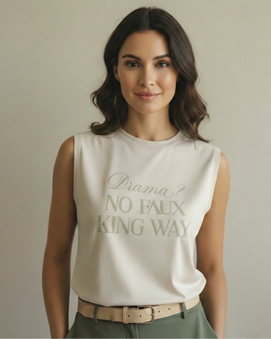 Drama? No Faux King Way Beige