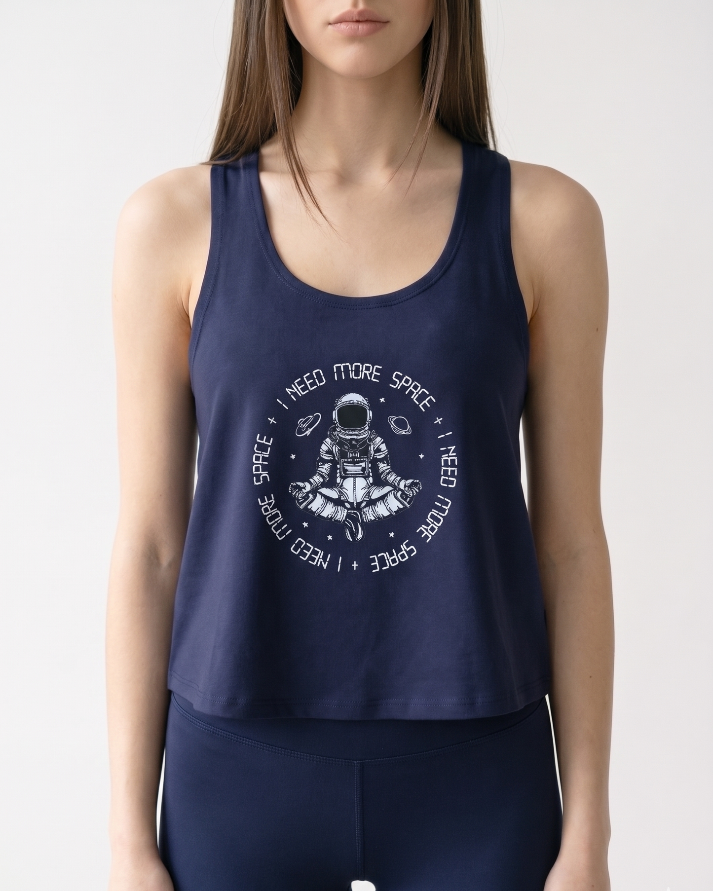 I Need More Space Cotica tank by Wear a Quote — AI generated product image crossback top