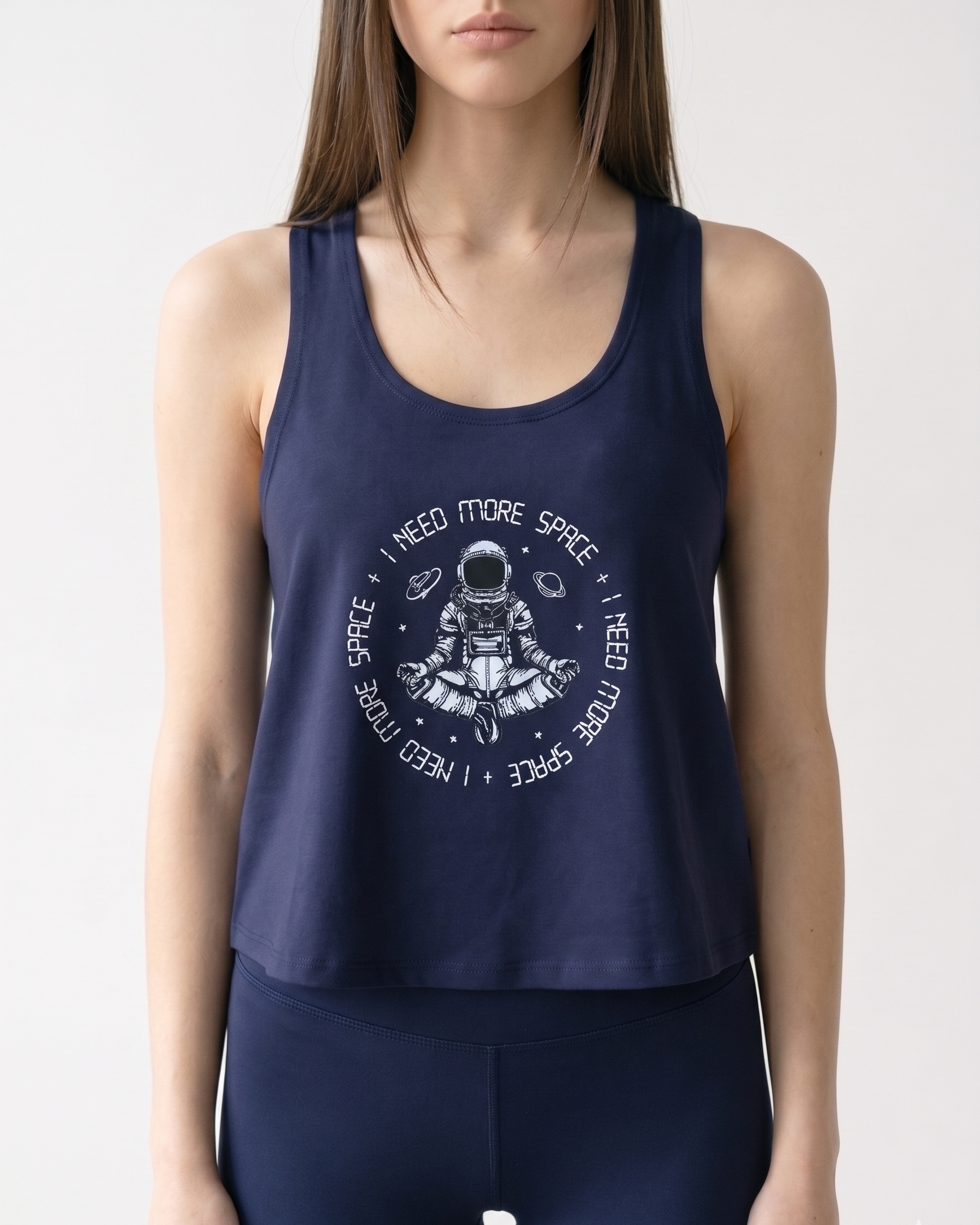 I Need More Space Cotica tank by Wear a Quote — AI generated product image crossback top