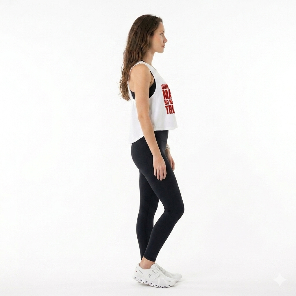 Open Back Corta – vista trasera completa, modelo de espaldas en arco circular · Wear a Quote